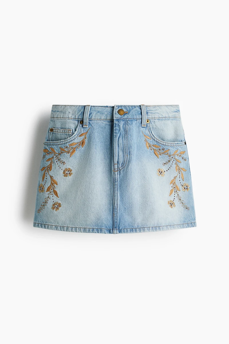 Mini jupe en denim