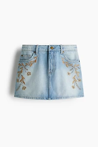 Mini jupe en denim