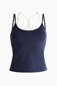 Integral-bra sports top with SoftMove™