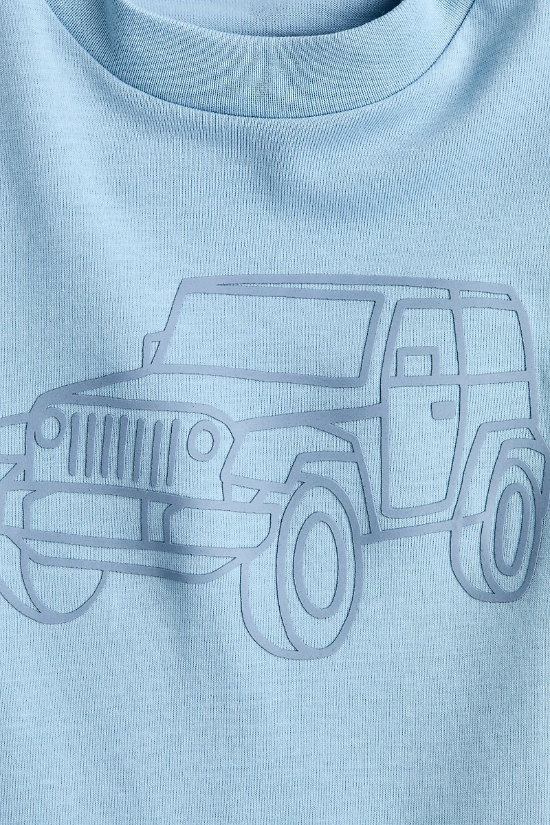 T-Shirt with Printed Motif