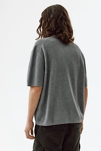 Regular-Fit Textured-Knit Shirt
