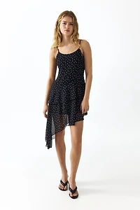 Asymmetric Chiffon Dress