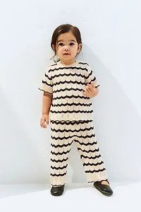 2-Piece Pointelle-Knit Cotton Set