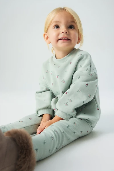 Printed Brushed-Inside Sweatshirt