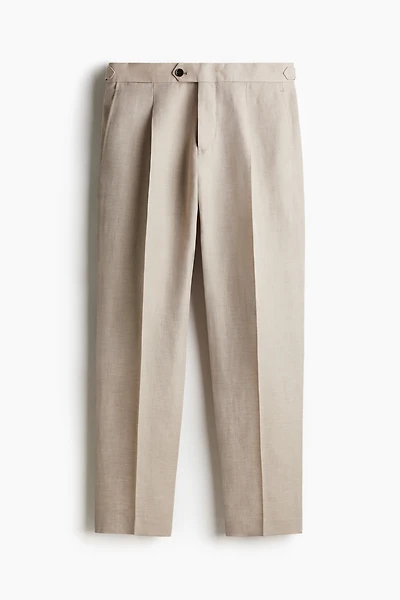 Pantalon d'habit coupe classique en laine mélangée