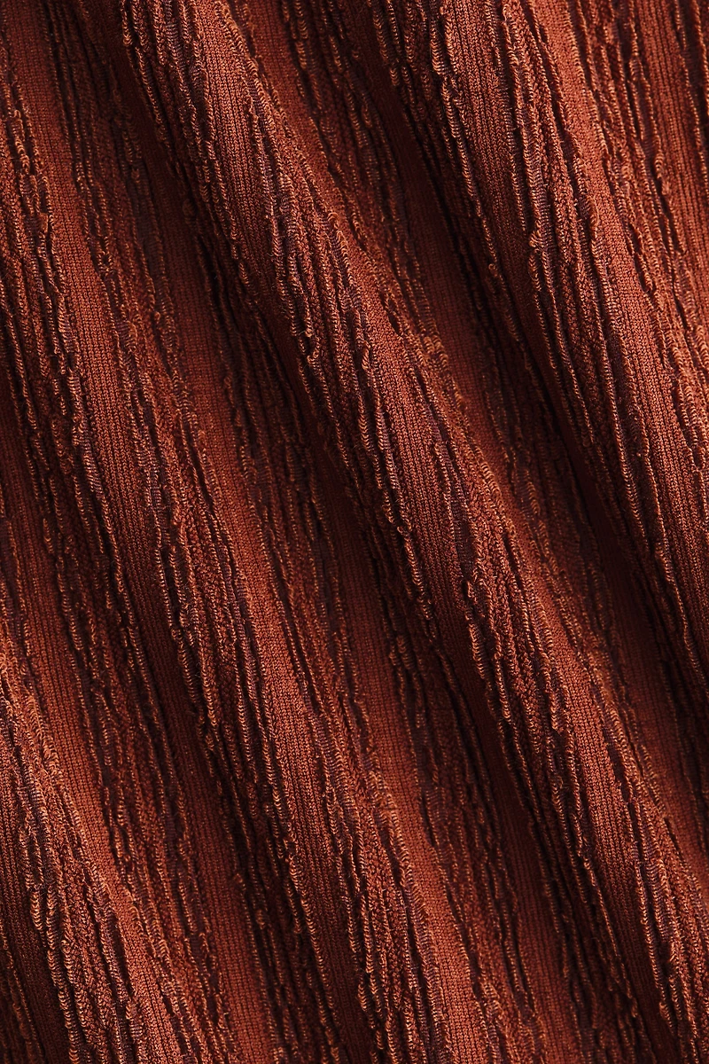 Sleeveless Crinkled Dress