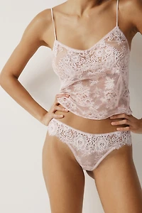 Lot de 2 culottes Tanga en dentelle