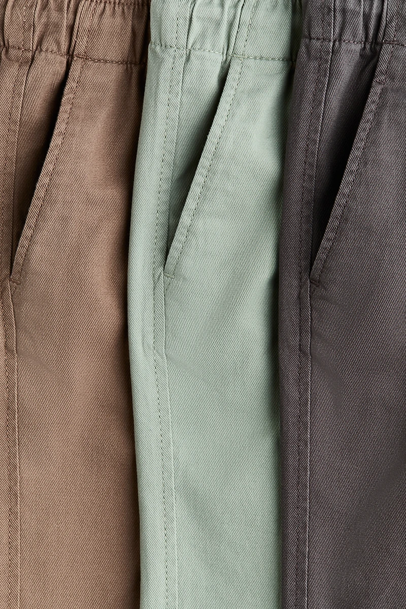 3-Pack Cotton Twill Joggers