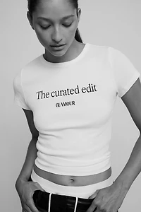 T-shirt en coton avec motif imprimé