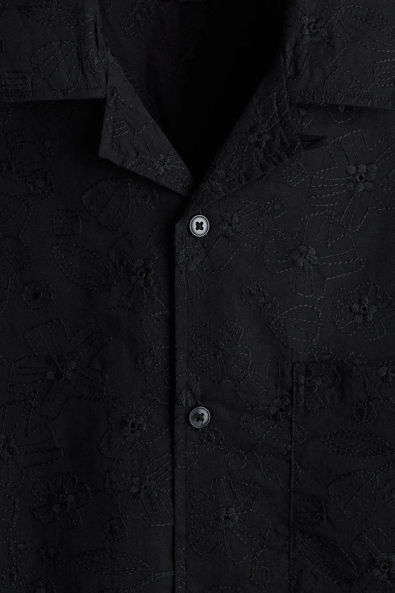 Regular-Fit Embroidered Resort Shirt