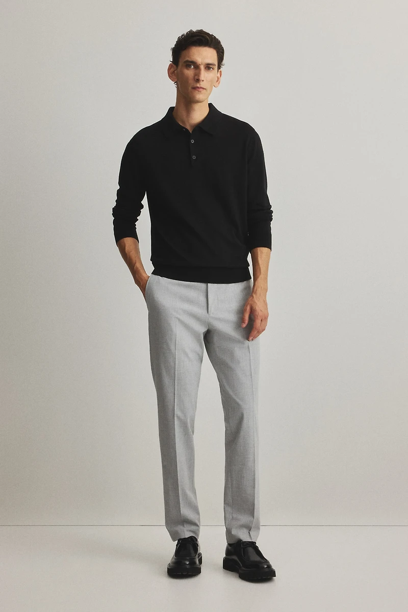 Slim-Fit Tailored Pants