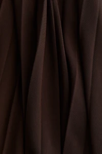 Pleated Mesh Skirt