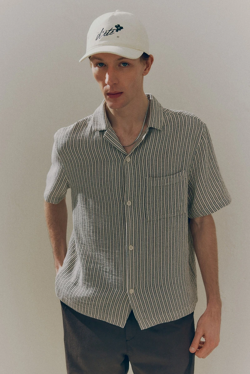 Regular-Fit Textured Resort Shirt