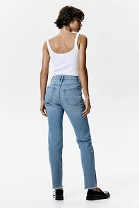 Slim Straight High Ankle Jeans