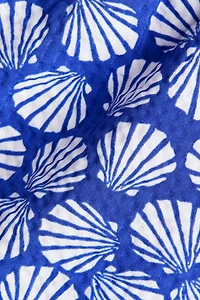 Patterned Seersucker Swim Shorts