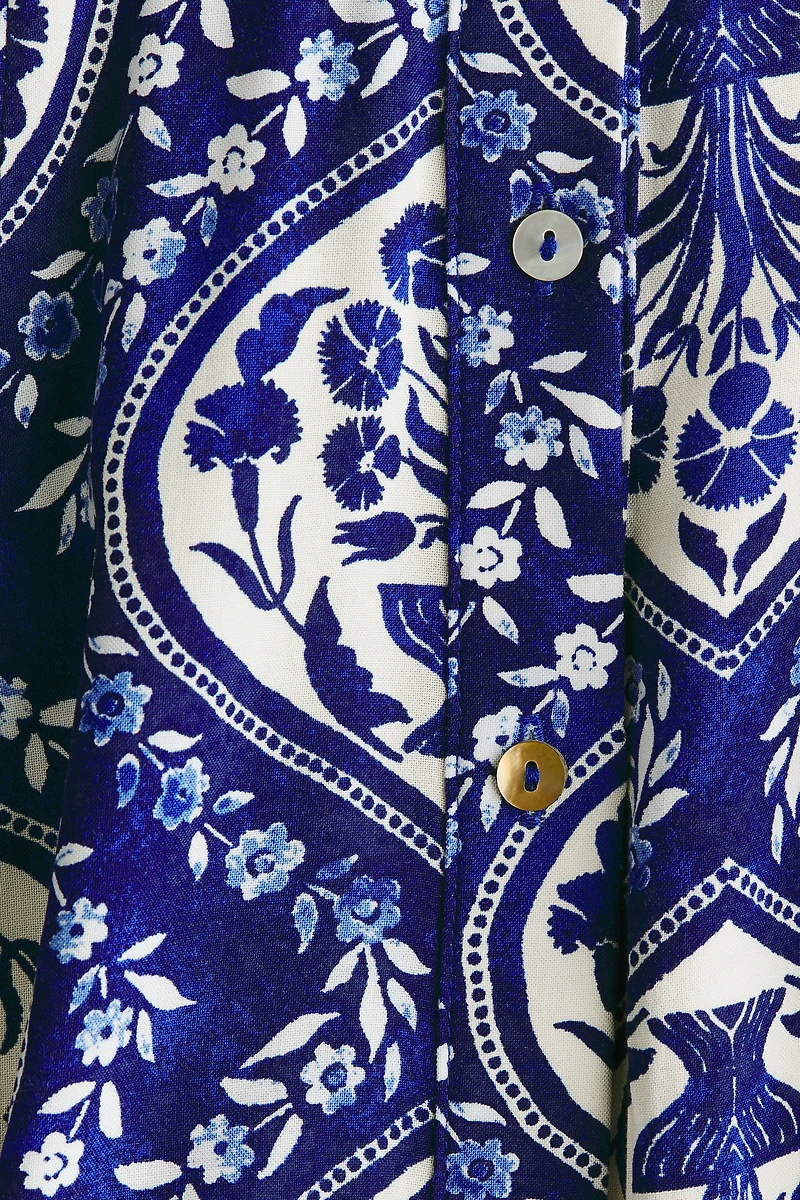 Tie-belt Shirt Dress