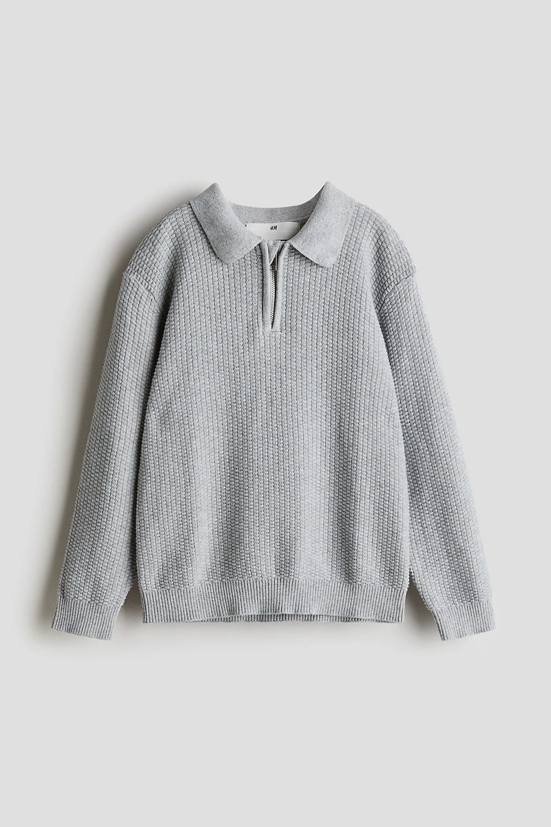 Half-Zip Polo Sweater