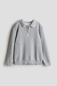 Half-Zip Polo Sweater