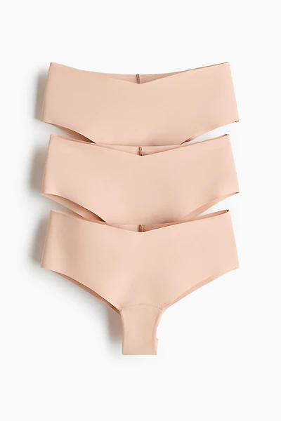 Lot de 3 culottes garçonne Lycra🅫 invisibles