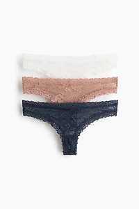 3-Pack Lace Brazilian Briefs