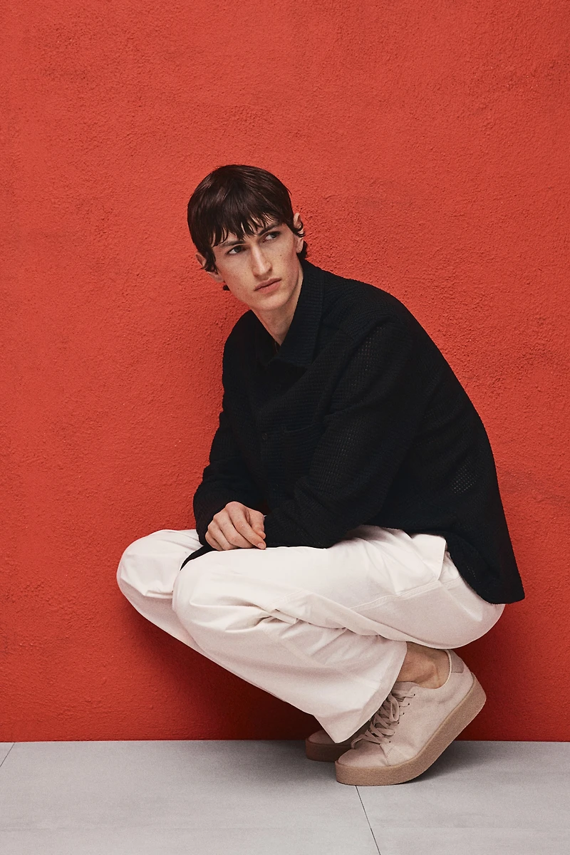 Regular Fit Waffled Shirt