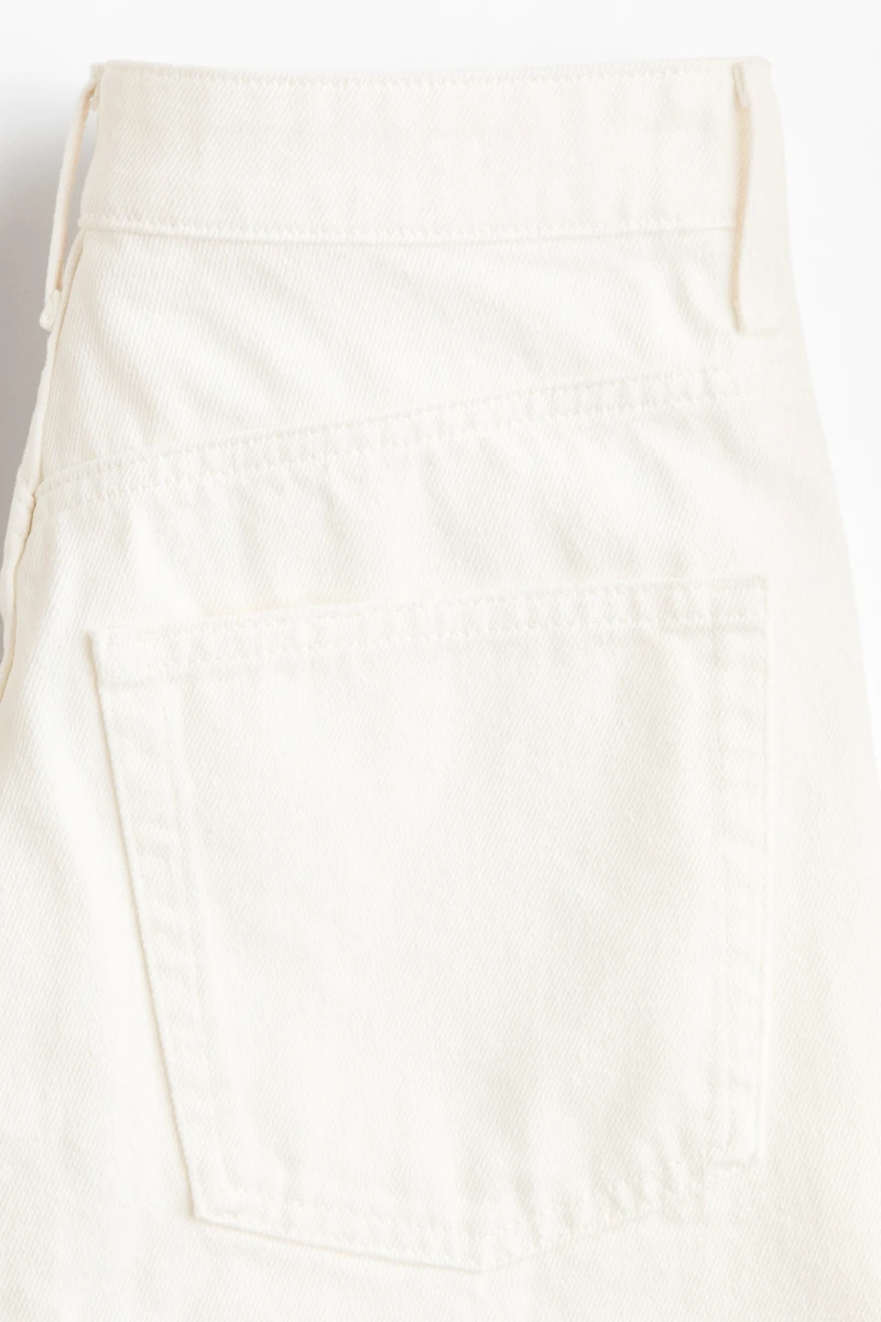 Denim Bermuda Shorts with Belt