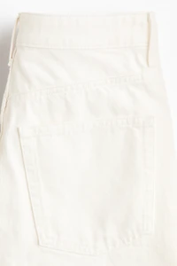 Denim Bermuda Shorts with Belt