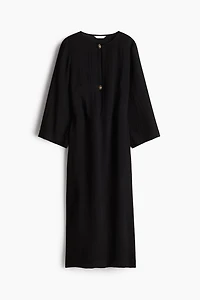 Long-Sleeved Midi Dress