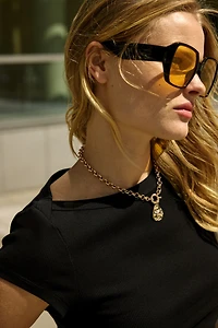 Ribbed Boat-Neck Top