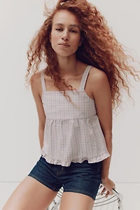Cotton Seersucker Top