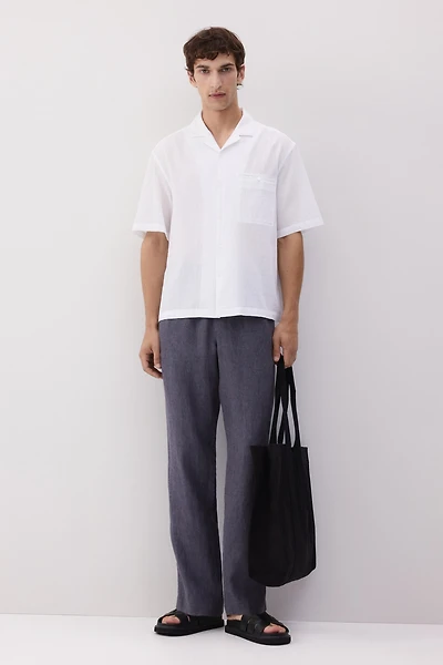 Regular-Fit Linen Pants