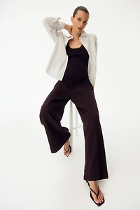 MAMA Wide-Leg Dress Pants