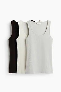 3-Pack Ribbed Tank Tops