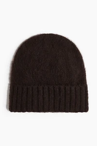 Fuzzy Wool-Blend Beanie