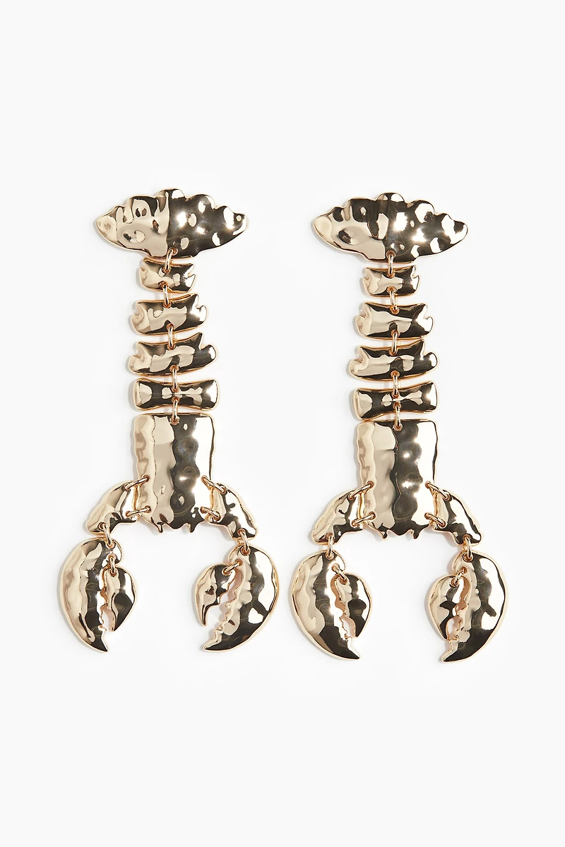 Boucles d'oreilles écrevisses