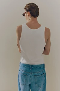 Slim Fit Ribbed Tank Top