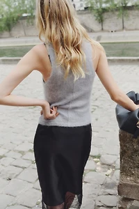 Débardeur en mohair mélangé