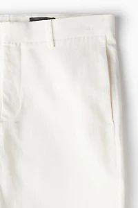 Regular Fit Flared Linen-blend Pants