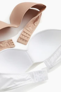 Lot de 2 soutiens-gorge bandeau en microfibre