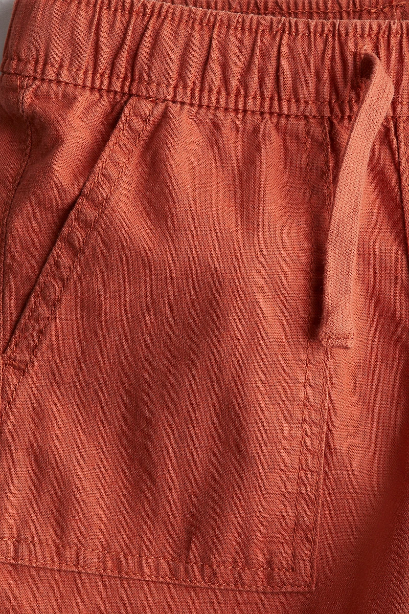 Linen-Blend Pants