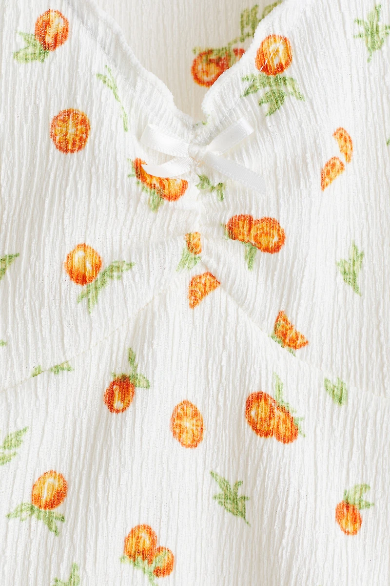 Crinkled Jersey Sleeveless Top