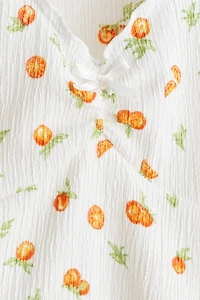 Crinkled Jersey Sleeveless Top