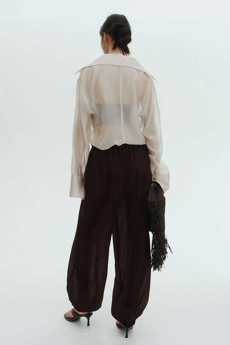 Pantalon à cordon avec jambes ballon
