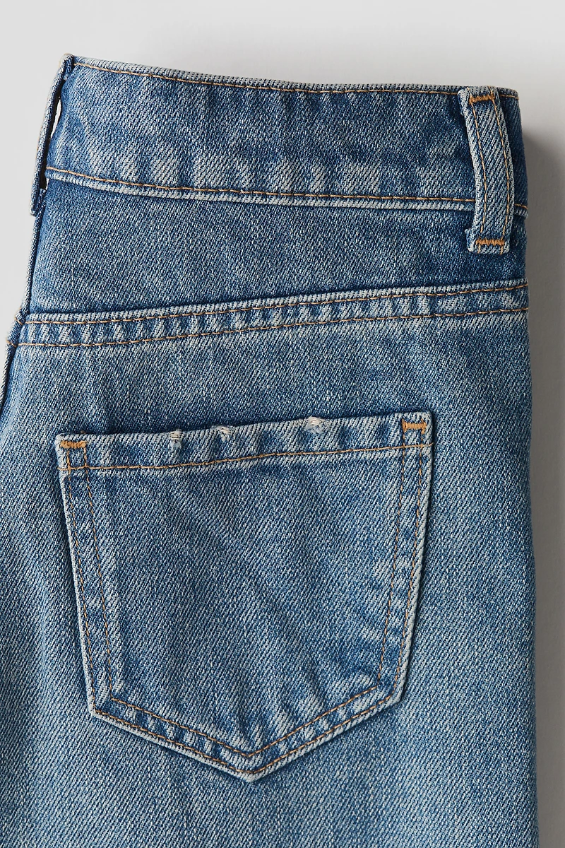 Wide-Leg Ankle Jeans
