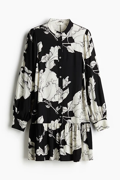 Patterned Viscose Dress