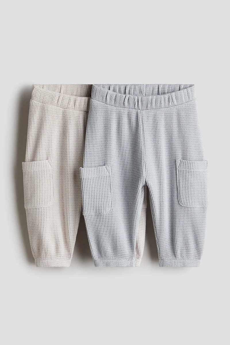 2-pack Waffled Jersey Joggers