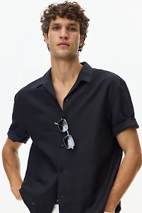 Relaxed-Fit Linen-Blend Resort Shirt