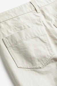 Pantalon droit en sergé