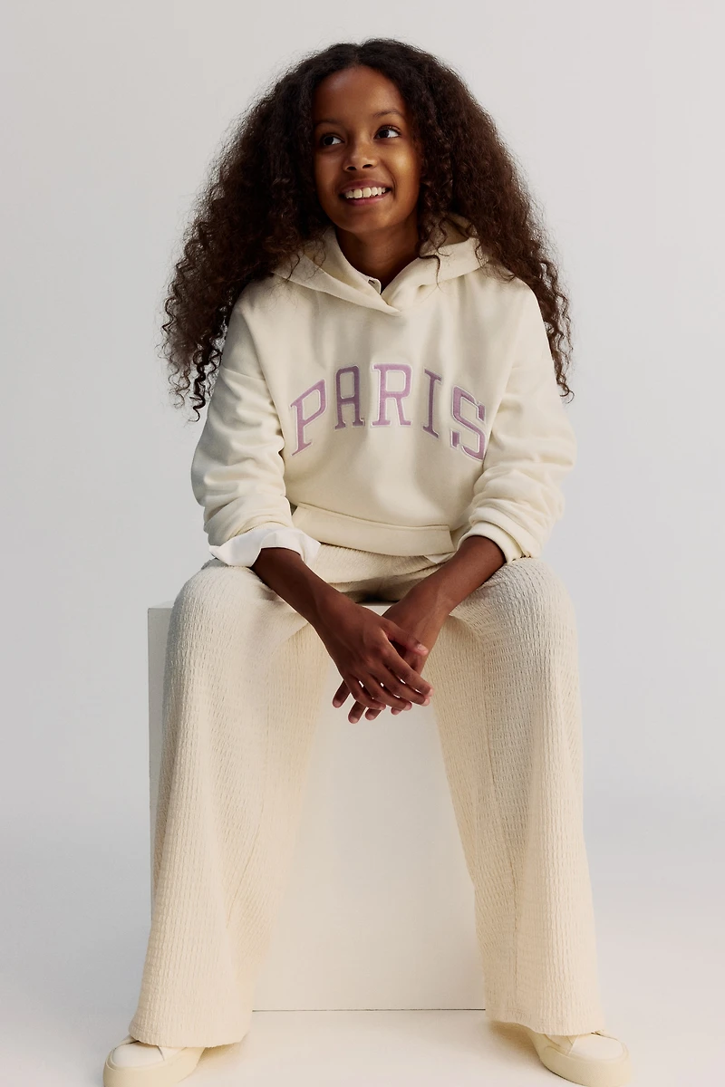 Textured Jersey Pants