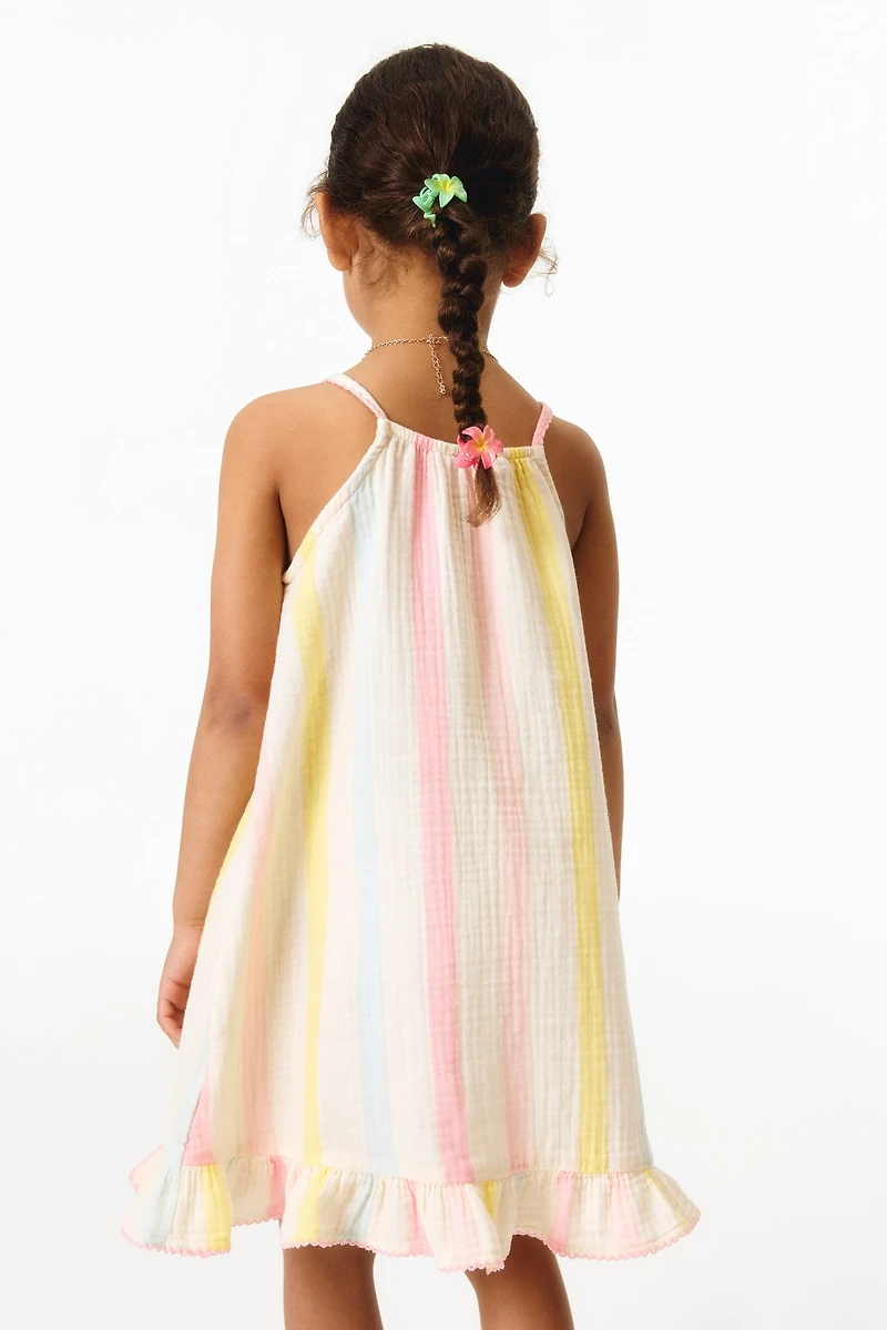 Flounced Strappy Dress